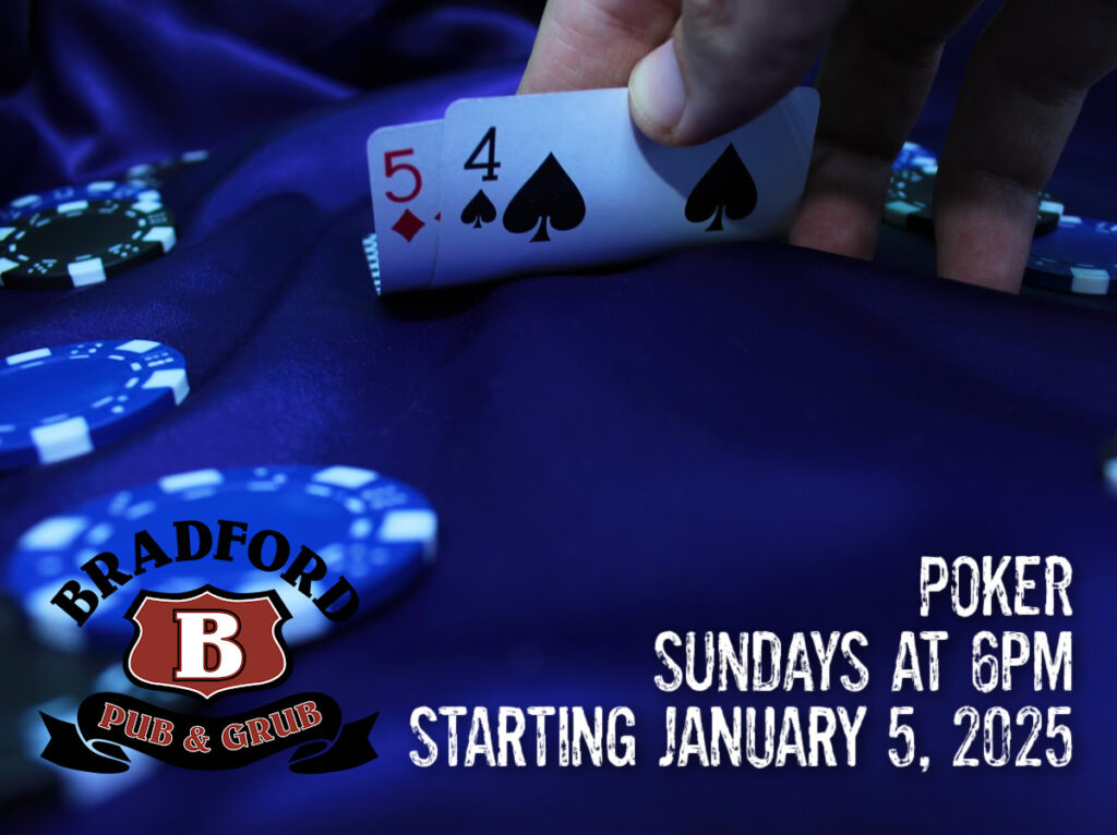 Texas Hold 'Em Poker at Bradford Pub n Grub